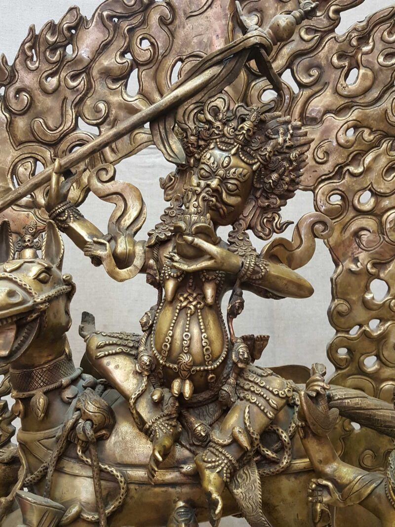 Master Quality Statue of Palden Lahmo in Bronze Finishing - Image 2