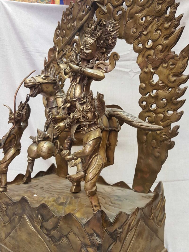 Master Quality Statue of Palden Lahmo in Bronze Finishing - Image 3