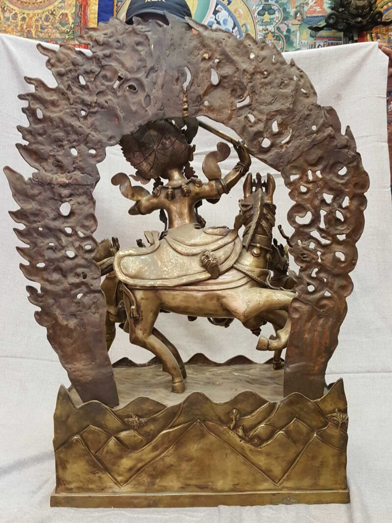 Master Quality Statue of Palden Lahmo in Bronze Finishing - Image 4
