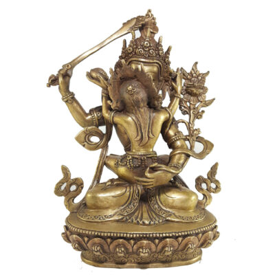 Statue of Manjushri with Consort (Shakti) in Yab-Yum Posture