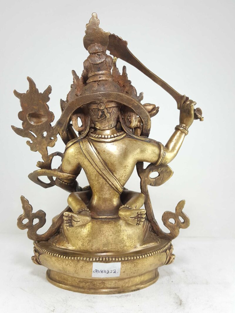 Statue of Manjushri with Consort (Shakti) in Yab-Yum Posture - Image 4