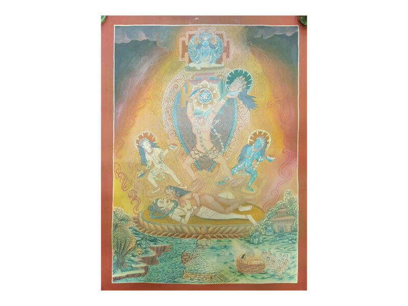 Rare Find: Tibetan Chhinnamasta Yogini Thangka Painting