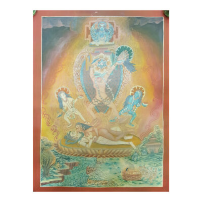 Rare Find: Tibetan Chhinnamasta Yogini Thangka Painting