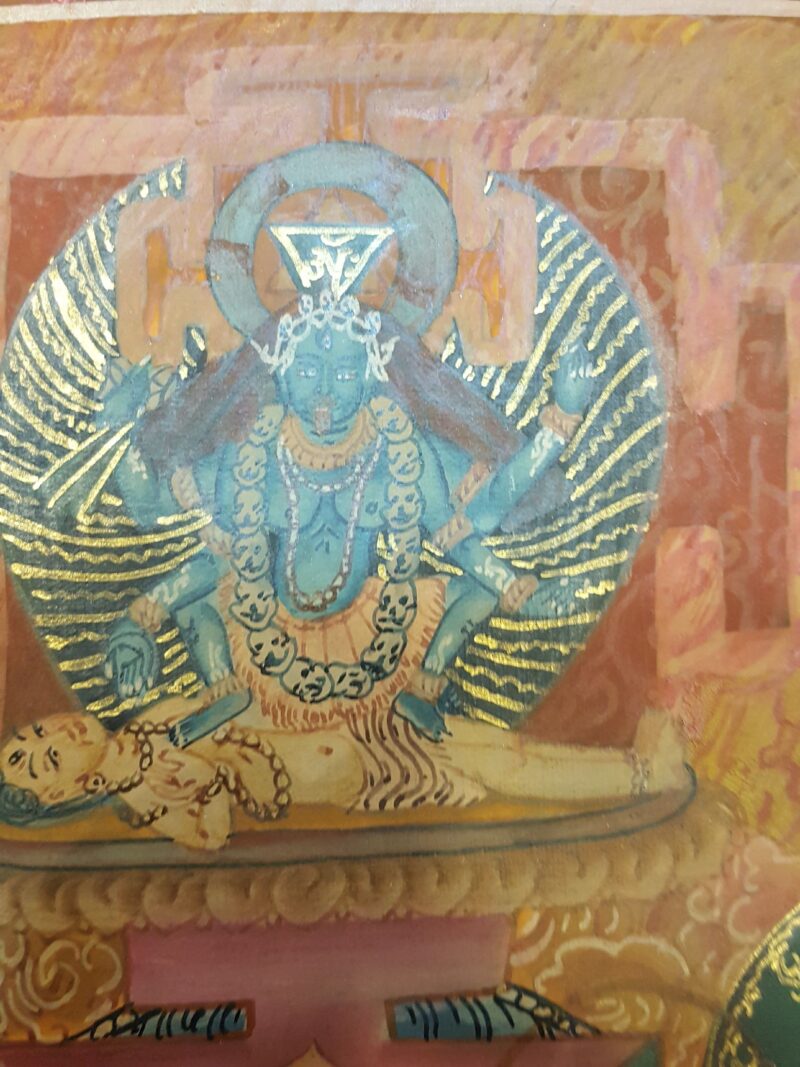 Rare Find: Tibetan Chhinnamasta Yogini Thangka Painting - Image 5