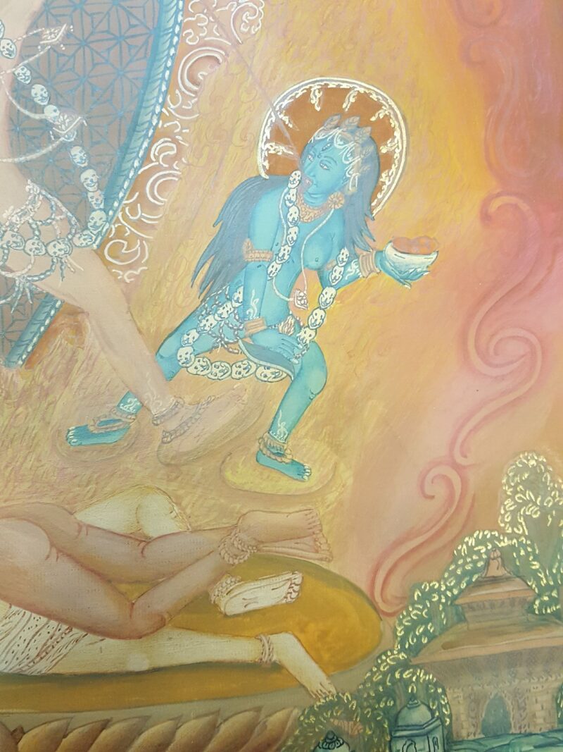 Rare Find: Tibetan Chhinnamasta Yogini Thangka Painting - Image 4
