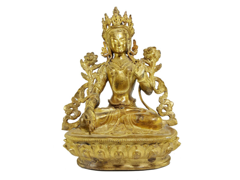 Statue of White Tara – Newari Style Masterpiece