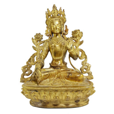 Statue of White Tara – Newari Style Masterpiece