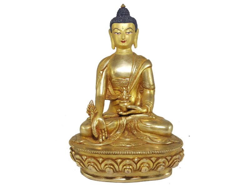 Statue of Medicine Buddha – Exquisite Nepali Craftsmanship