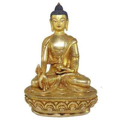 Statue of Medicine Buddha – Exquisite Nepali Craftsmanship