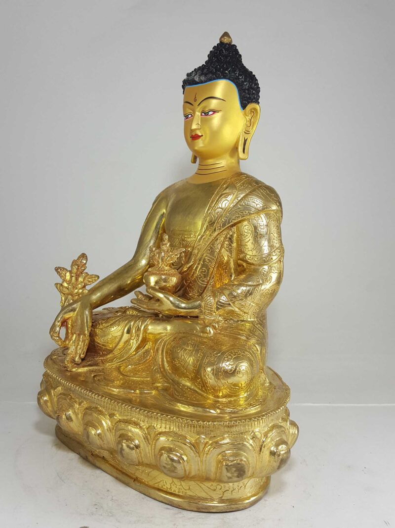 Statue of Medicine Buddha – A Sacred Work of Art - Image 4