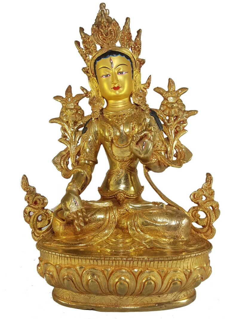 Statue of White Tara – A Symbol of Compassion and Longevity - Image 3