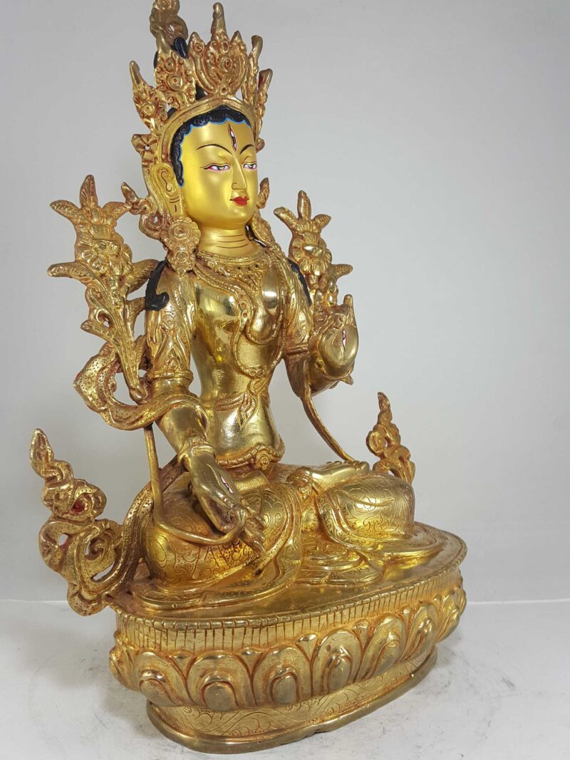 Statue of White Tara – A Symbol of Compassion and Longevity - Image 2