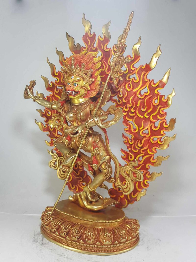 Statue of Simhamukha Yogini – The Lion-Faced Dakini - Image 4