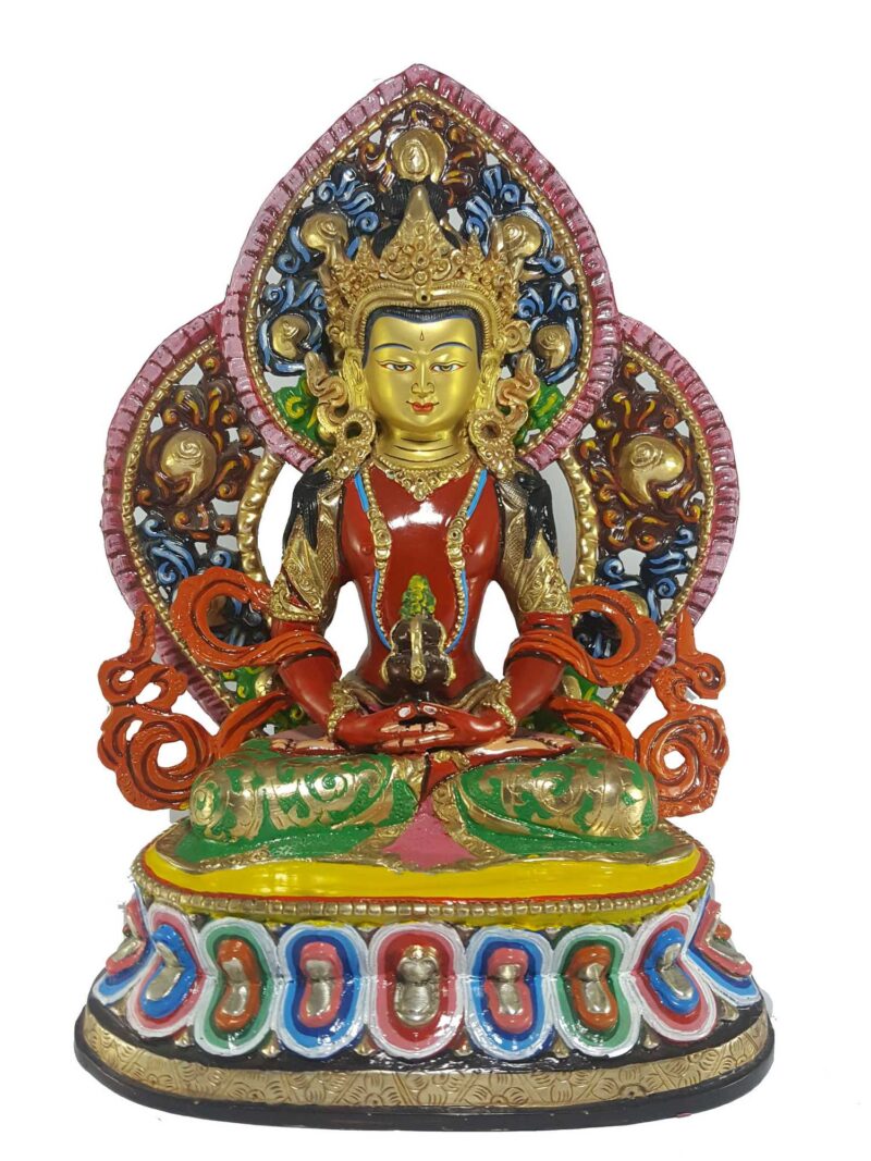 Tibetan Statue of Amitayus (Aparimita) - Image 3