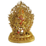 Tibetan Statue of Yamantaka - Vajrabhairava Heruka Megha Sambara