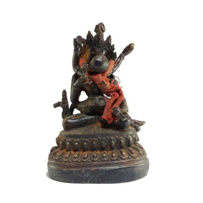 Tibetan Statue of Vajrasattva with Consort (Yab-Yum)