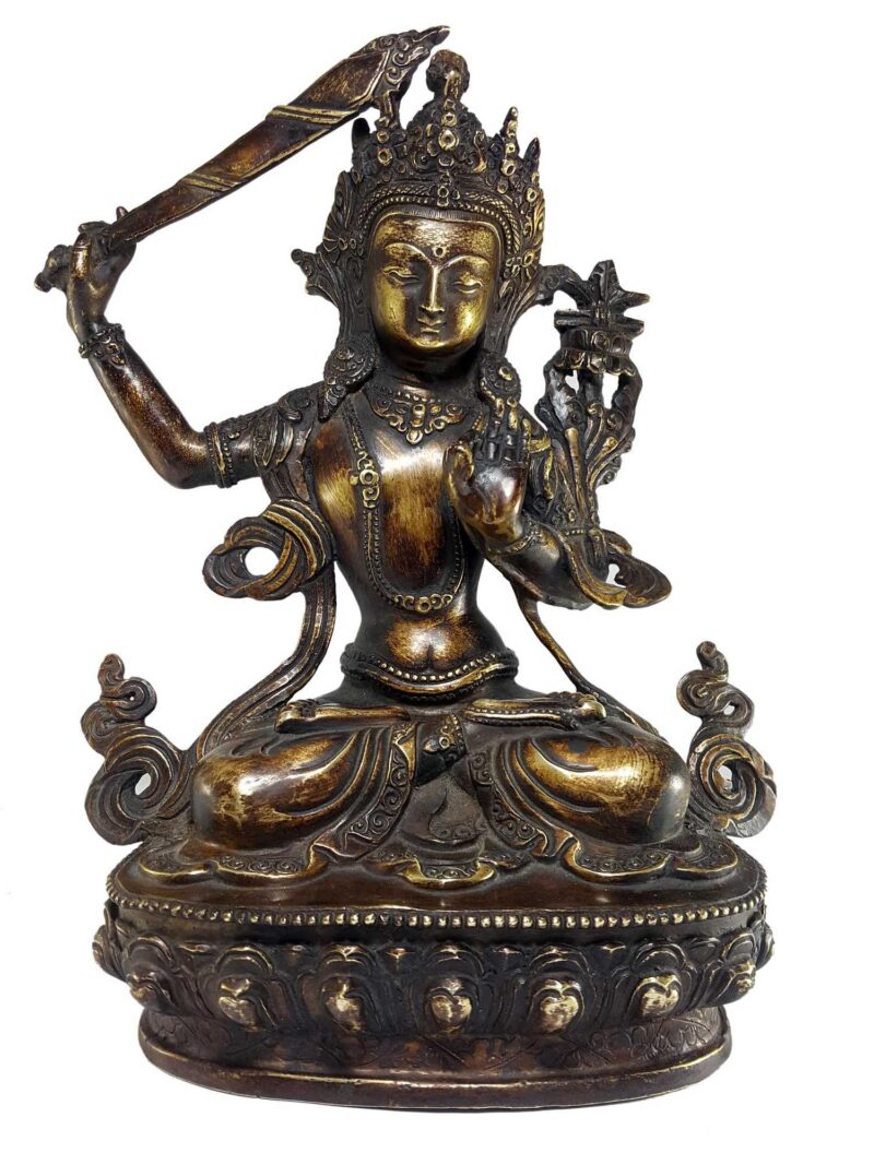 Tibetan Statue of Manjushri - Image 3