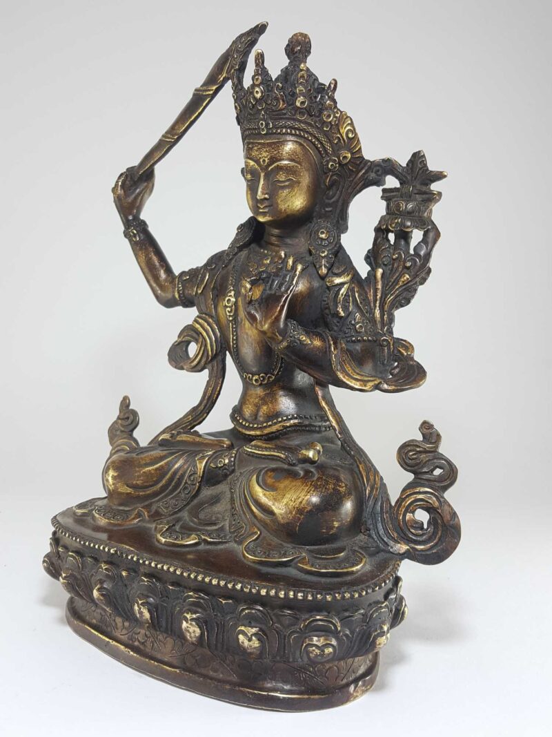 Tibetan Statue of Manjushri - Image 4