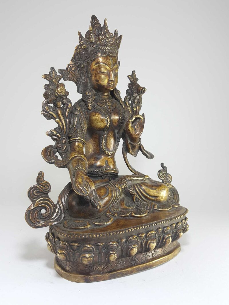 Tibetan Statue of White Tara - Image 2