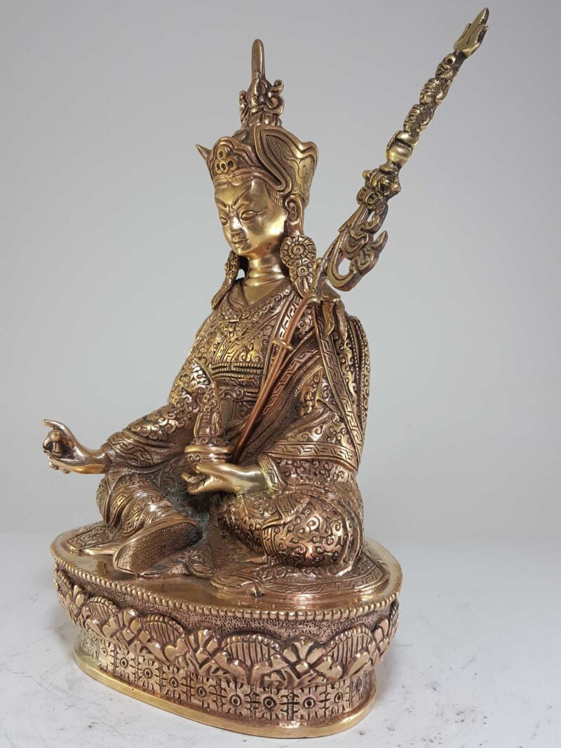 Tibetan Statue of Padmasambhava - Glossy Finish - Image 3