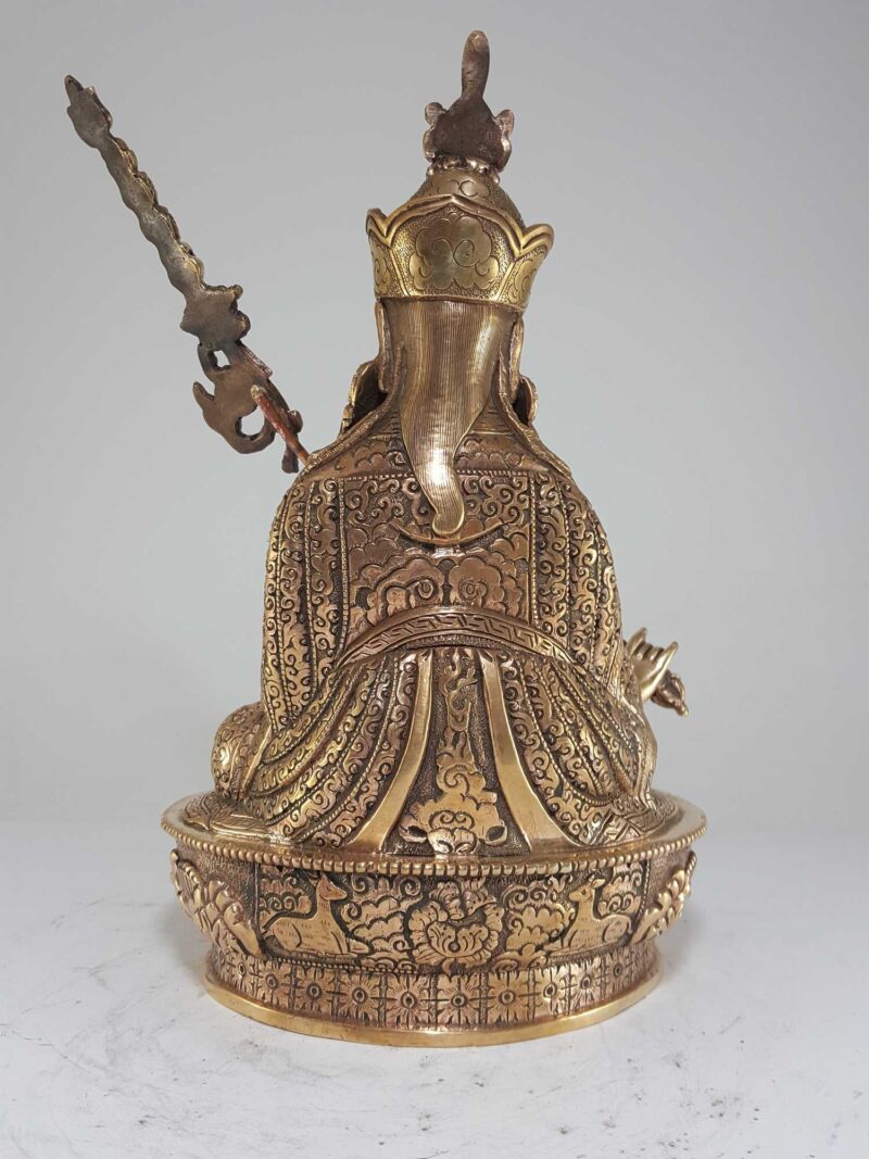 Tibetan Statue of Padmasambhava - Glossy Finish - Image 4