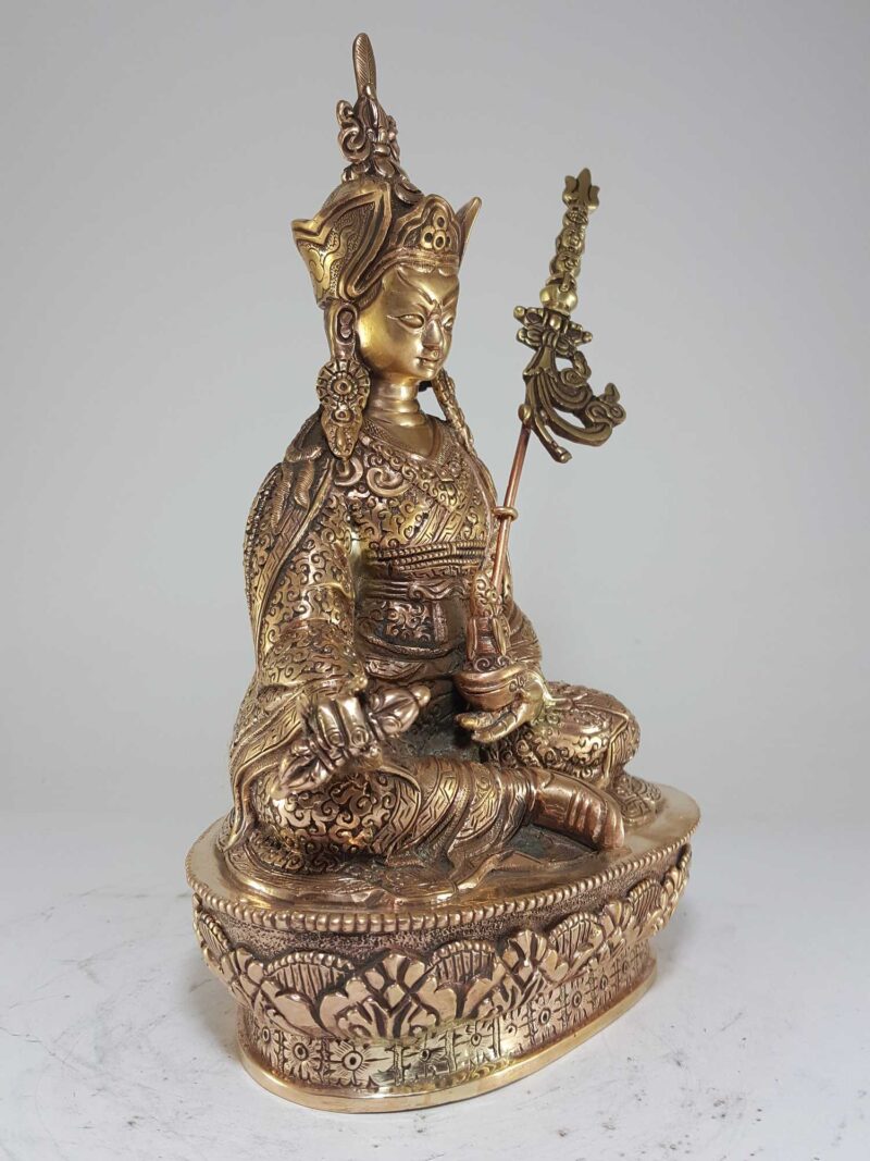 Tibetan Statue of Padmasambhava - Glossy Finish - Image 2