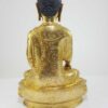 Tibetan Statue of Shakyamuni Buddha, Full Fire Gold Plated with Painted Face - Image 4