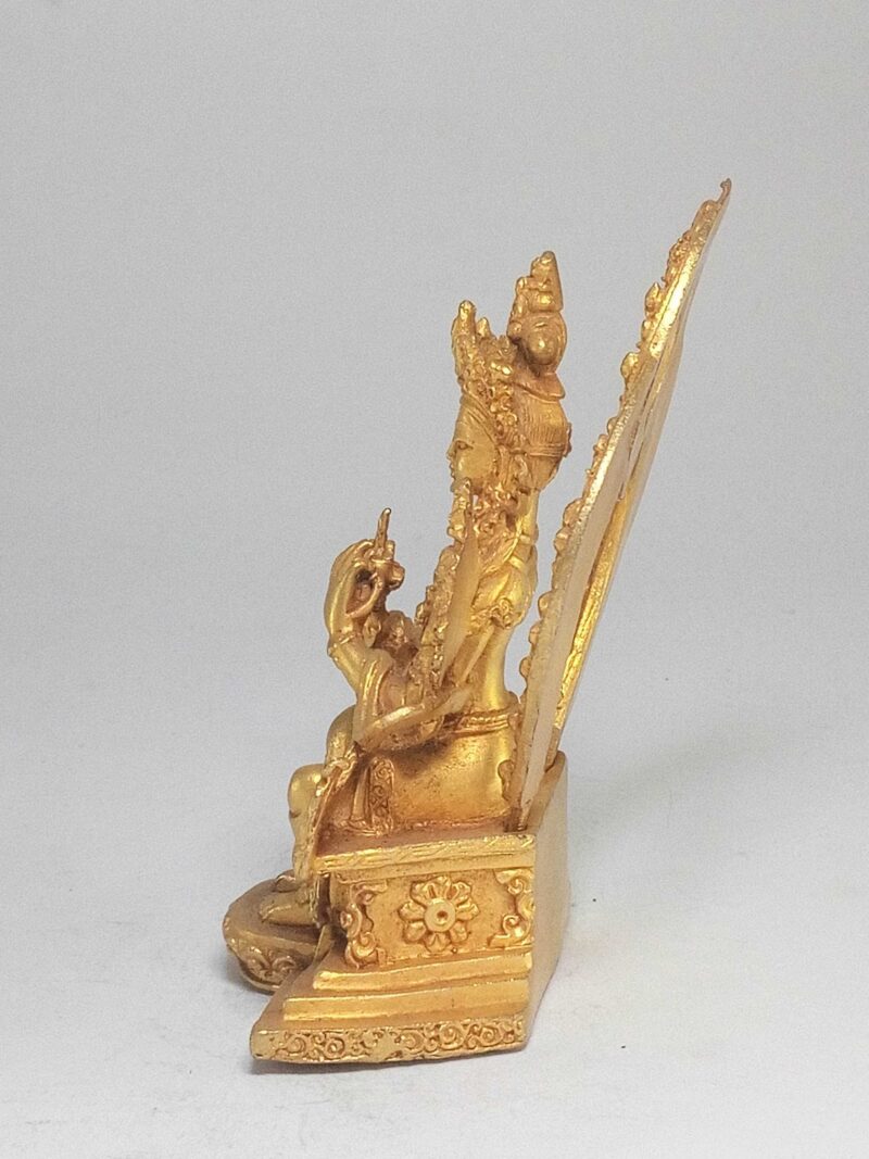 Nepali Small Statue of Maitreya Buddha - Image 6