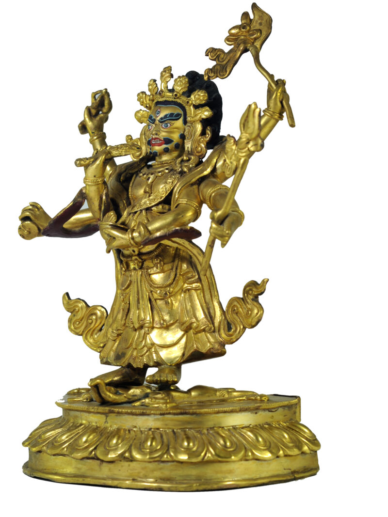 Old Stock: White Mahakala Statue - Image 4