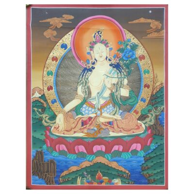 Thangka Painting of White Tara