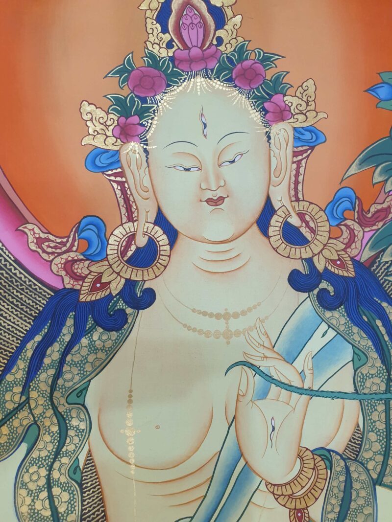 Thangka Painting of White Tara - Image 2