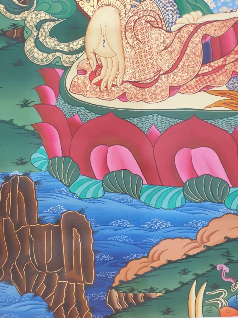 Thangka Painting of White Tara - Image 6