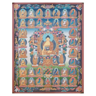 Thangka Painting of 35 Buddhas