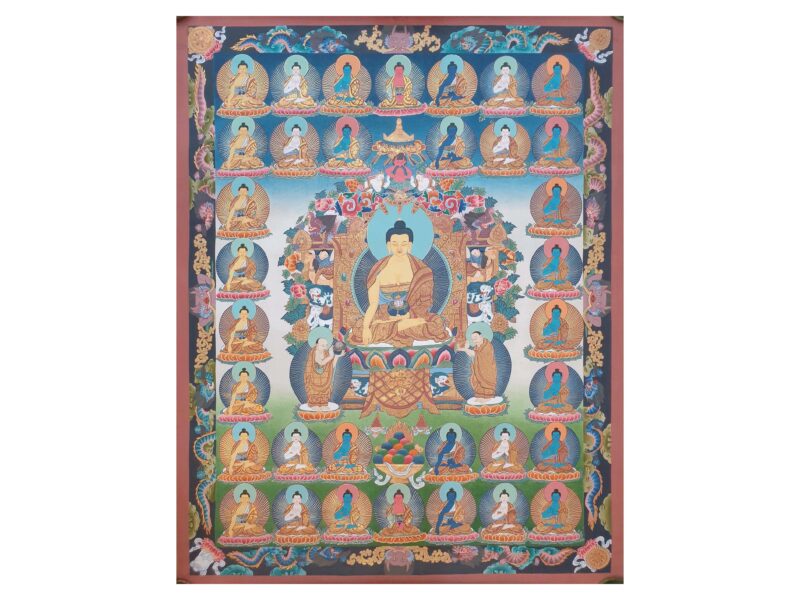 Thangka Painting of 35 Buddhas