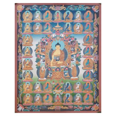 Thangka Painting of 35 Buddhas