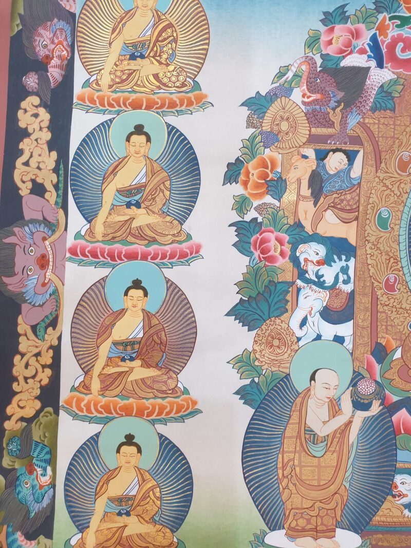 Thangka Painting of 35 Buddhas - Image 5