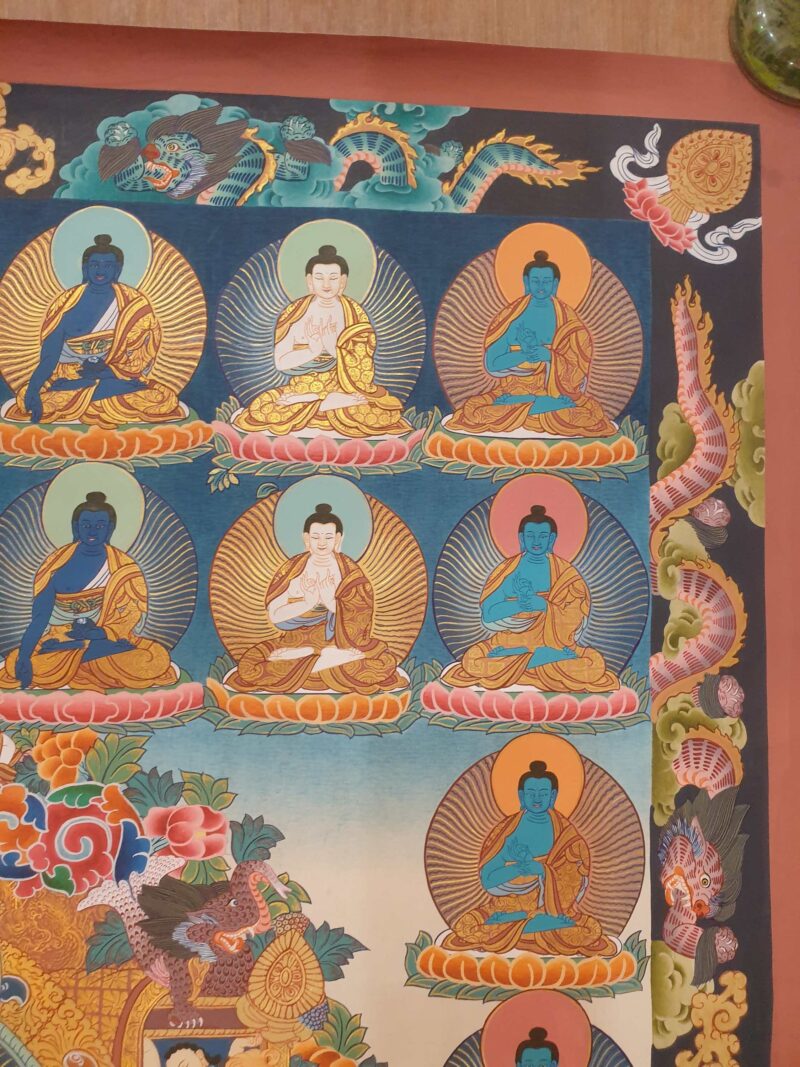 Thangka Painting of 35 Buddhas - Image 6