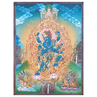 Thangka Painting of Achala, Yamaraj – Old Thangka