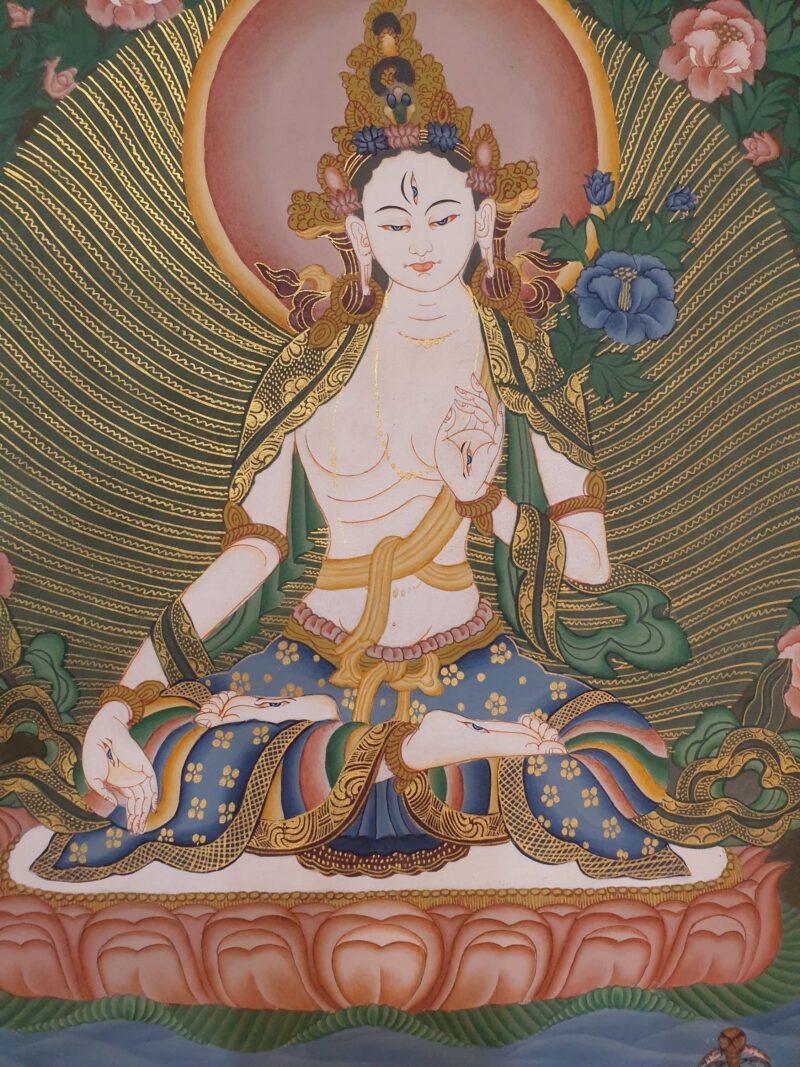 Thangka Painting of White Tara - Image 5