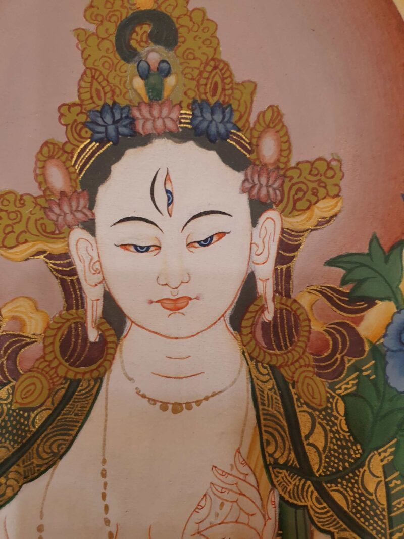 Thangka Painting of White Tara - Image 2