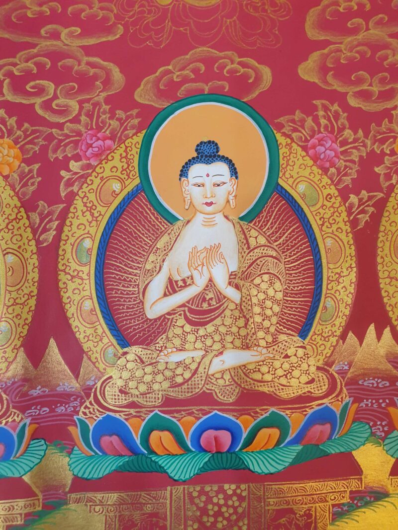 Thangka Painting of Pancha Buddha - Image 2