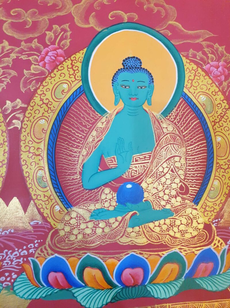 Thangka Painting of Pancha Buddha - Image 5