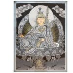 Buddhist Hand-Painted Thangka of Padmasambhava