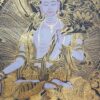 Buddhist Hand-Painted Thangka of White Tara - Image 4
