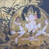 Buddhist Hand-Painted Thangka of White Tara - Image 2