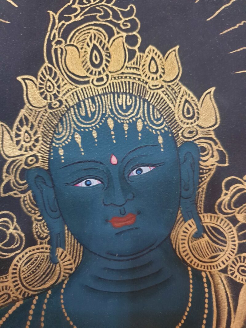 Thangka Painting of Green Tara - Image 2