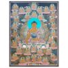 Thangka Painting of 36 Buddhas, with Shakyamuni Buddha at the Center