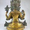 Old Stock Statue Of Chenrezig, Full Fire Gold Plated - Image 3