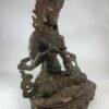 Old Stock Buddhist Handmade Statue Of Vajrasattva, Chocolate Oxidation - Image 2
