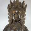Old Stock Buddhist Handmade Statue Of Vajrasattva, Chocolate Oxidation - Image 3